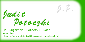 judit potoczki business card